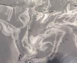 NASA satellite image of oil around Miss. barrier islands